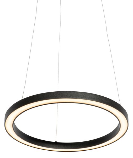 Závěsné svítidlo černé 40 cm vč. LED 3stupňové stmívání - Girello