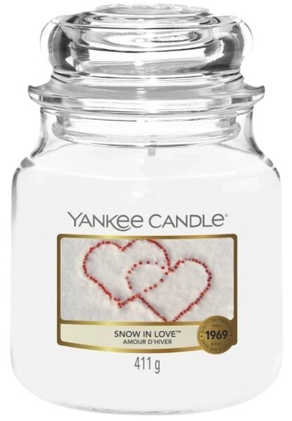 Střední vonná svíčka Yankee Candle Snow in Love