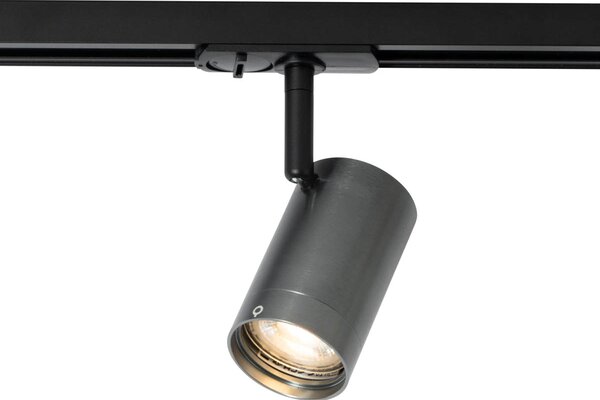 Moderní reflektor Gunmetal pro 1-fázový kolejnicový systém - Iconic Jeana