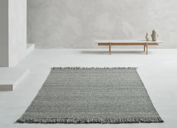 Linie Design Vlněný koberec Vesle Petrol, petrolejově šedý Barva: Petrol (petrolejově modrá), Rozměr: 140x200 cm