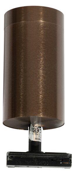 Moderní bodové světlo tmavě bronzové pro kolejnicový systém 1-fázový 70 mm - Iconic Jeana Luxe