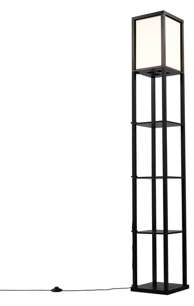 Designová stojací lampa černá a bílá včetně LED - Nea