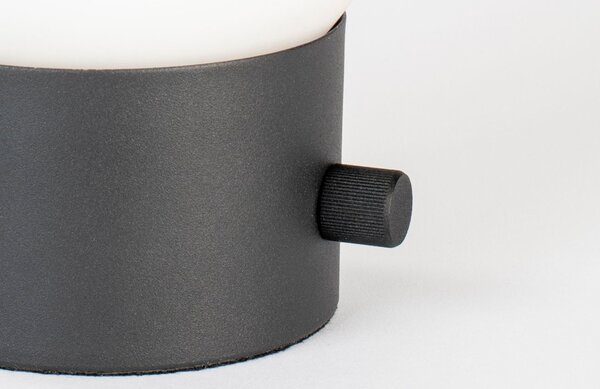 Bílo černá skleněná stolní lampa ZUIVER URBAN