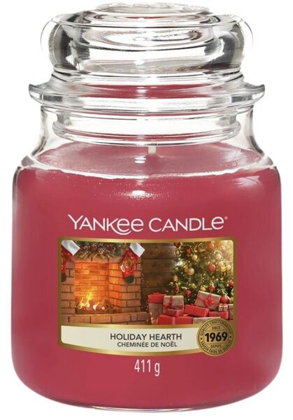 Střední vonná svíčka Yankee Candle Holiday Hearth