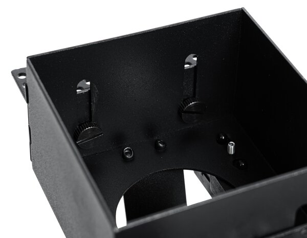 Sada 6 černých zapuštěných bodových svítidel GU10 70 mm bez rámečku - Oneon