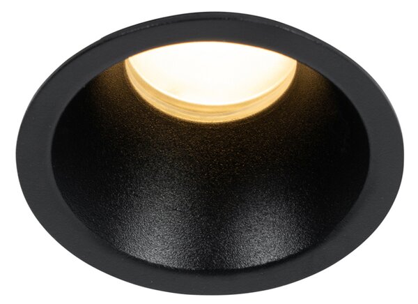 Sada 6 černých zapuštěných bodových svítidel GU10 35 mm IP44 - Dept