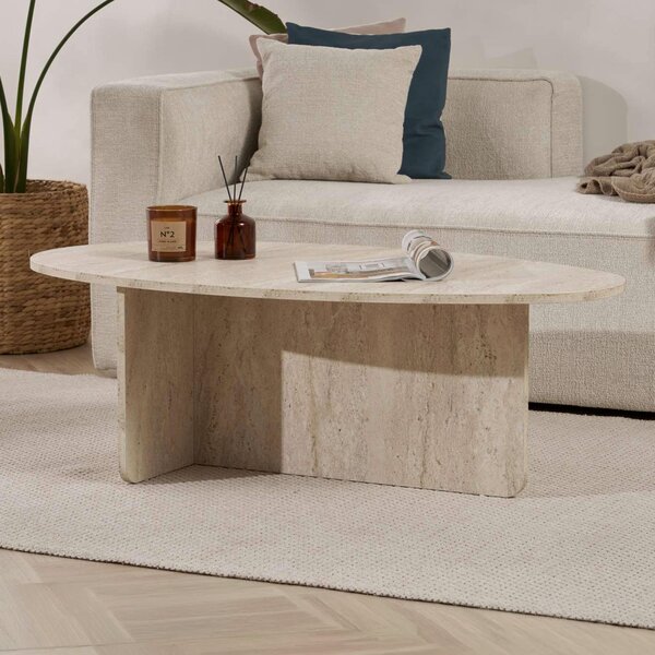 KONFERENČNÍ STOLEK, krémová, kompozitní dřevo, 120/40/65 cm MID.YOU - Konferenční stolky, Online Only