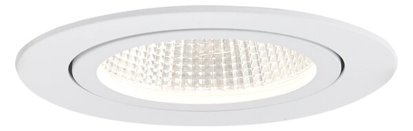 Sada 6 zapuštěných bodových svítidel bílá 9,5 cm vč. LED 1300 lm stmívatelná IP65 - Gaius