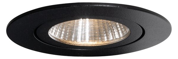 Sada 6 zapuštěných bodových světel černá 6,8 cm vč. LED 750 lm stmívatelná IP65 - Gaius