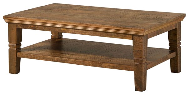 RODEZ Konferenční stolek mango 120x75x45 tmavě hnědý olejovaný