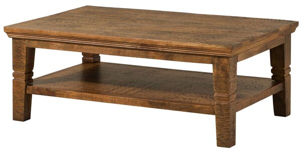 RODEZ Konferenční stolek mango 120x75x45 tmavě hnědý olejovaný