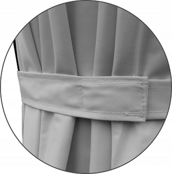 Garden Line Zahradní slunečník s ochranným obalem MINI ROMA 250 x 250 cm šedý