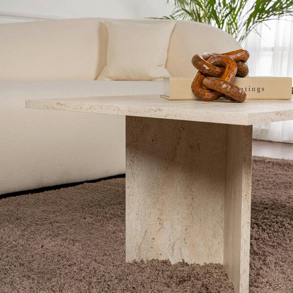 KONFERENČNÍ STOLEK, slonovinová, kompozitní dřevo, 119/40/60 cm MID.YOU - Konferenční stolky, Online Only
