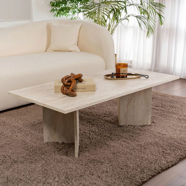 KONFERENČNÍ STOLEK, slonovinová, kompozitní dřevo, 119/40/60 cm MID.YOU - Konferenční stolky, Online Only