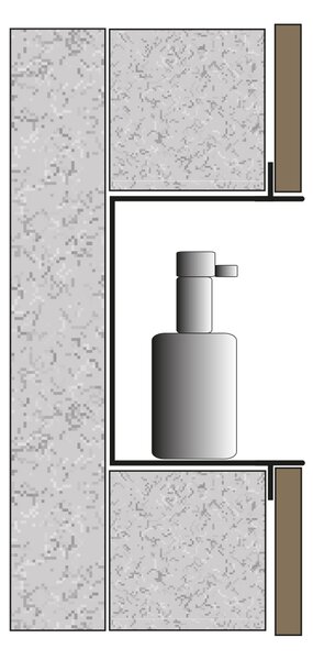 Zapuštěná police BS603010 - 60x30x10 cm - bez rámu - možnost volby barvy
