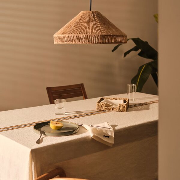 Jutové stínidlo Kave Home Pontos 45 cm