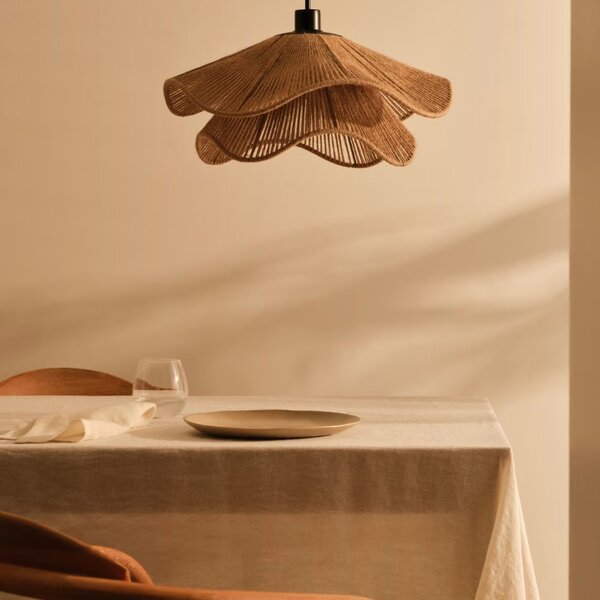 Jutové stínidlo Kave Home Pontos 50 cm