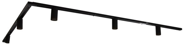 Moderní kolejnicový systém s 5 bodovými světly černý 1-fázový GU10 35mm - Iconic Ruby Honey