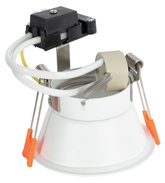Sada 6 vestavných bodových svítidel bílých GU10 50 mm IP44 - Dept