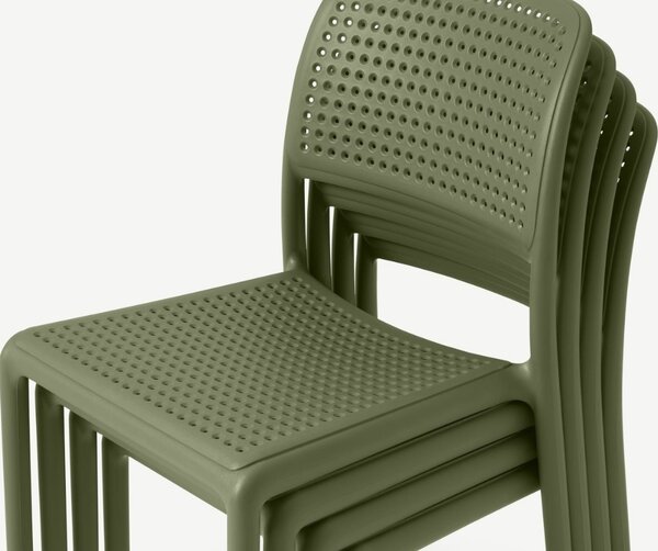 Nardi Zelená plastová zahradní židle Bora