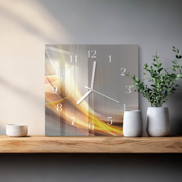 Skleněné hodiny Abstrakce zskb-30x30-00083644