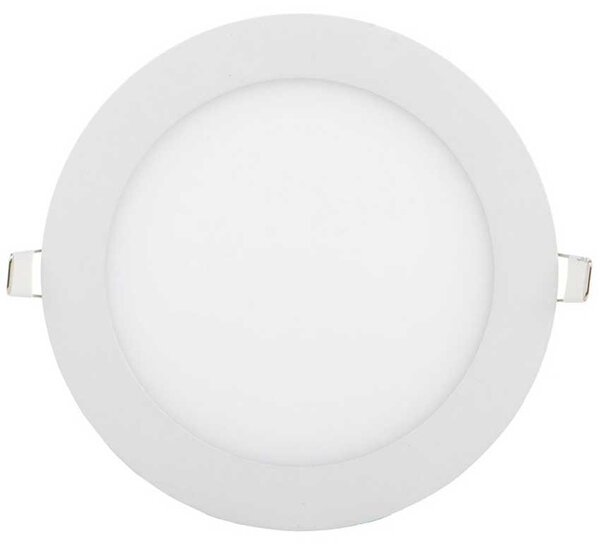 Bílý kruhový vestavný LED panel 166mm 12W CCT 24V