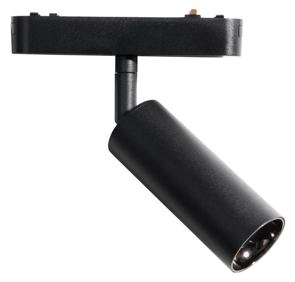 Moderní černé bodové svítidlo pro jednofázový kolejnicový systém 4,5 W 3000 K - Magnetic Samson