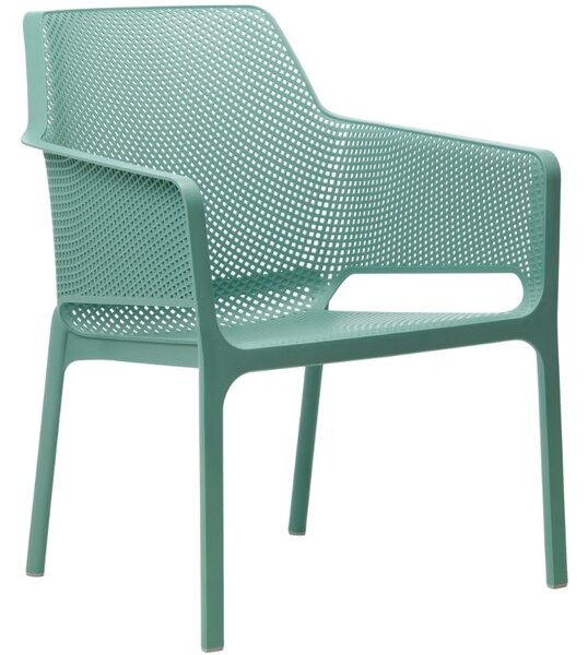 Nardi Tyrkysově modré plastové zahradní křeslo Net Relax