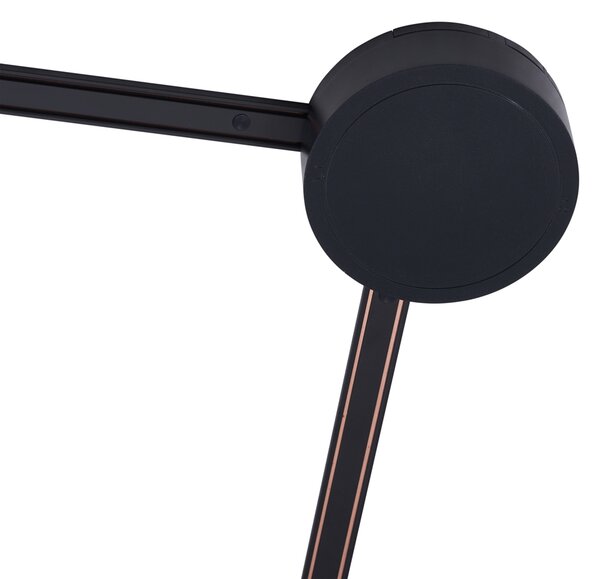 Moderní kolejnicový systém s 8 černými bodovými světly jednofázový - Magnetic Lance