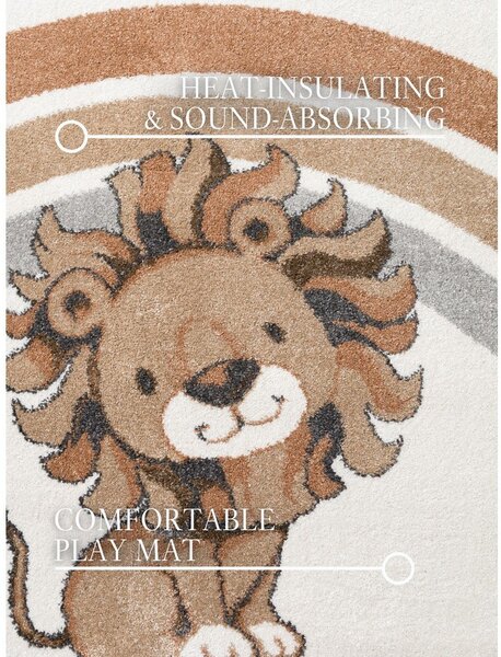 Krémový dětský koberec 160x230 cm Roar like a Lion Rainbow Party – Villeroy&Boch