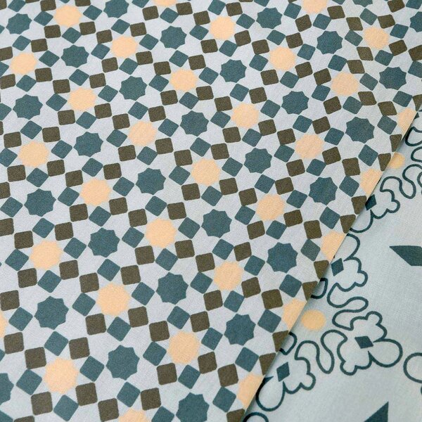RENFORCÉ POVLEČENÍ MINIMAL MINT EXCLUSIVE 200X220 CM, 2KS 70X80 CM VZOROVANÉ