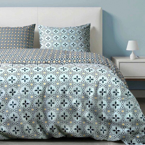 RENFORCÉ POVLEČENÍ MINIMAL MINT EXCLUSIVE 200X220 CM, 2KS 70X80 CM VZOROVANÉ