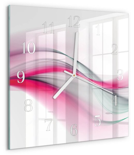 Skleněné hodiny Abstrakce zskb-30x30-00084008