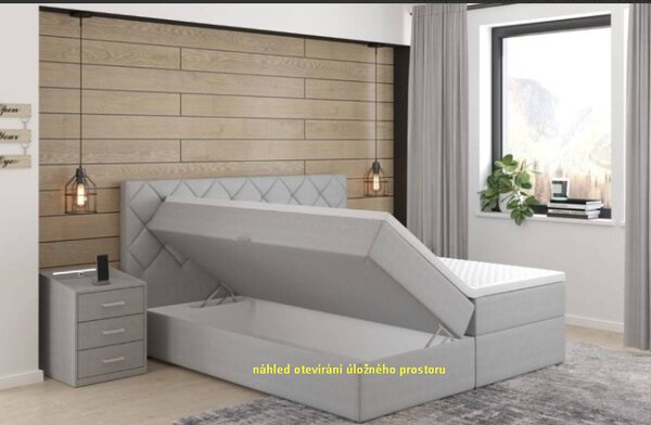 Postel boxspring Praga 180x200 antracit