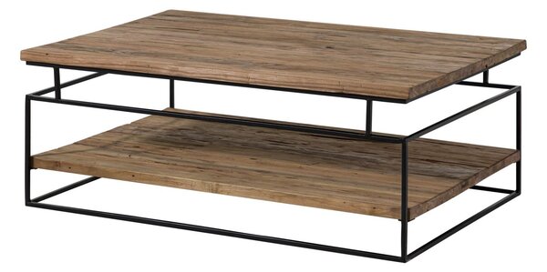 LOUNGE Konferenční stolek Sheesham 100x50x40, hnědý, olejovaný