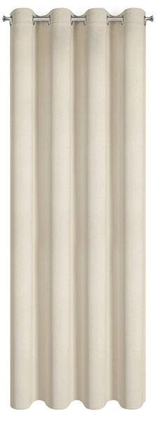 ZÁVES NA KROUŽCÍCH NERISA 140X250 CM KRÉMOVÁ
