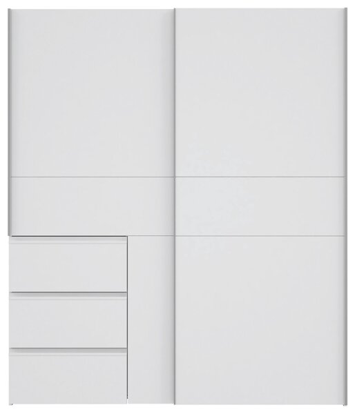 SKŘÍŇ S POSOUVACÍMI DVEŘMI, bílá, 170/200/61 cm Carryhome - Šatní skříně, Online Only