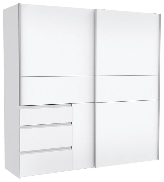 SKŘÍŇ S POSOUVACÍMI DVEŘMI, bílá, 170/200/61 cm Carryhome - Šatní skříně, Online Only