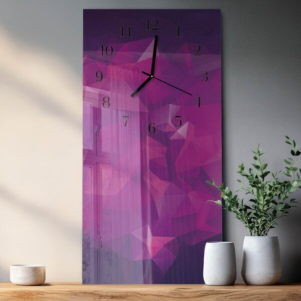 Skleněné hodiny vertikální Vzor zsppc-30x60-00174285