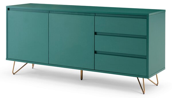 ŠIROKÁ KOMODA, zelená, 150/70/40 cm Livetastic, Online Only