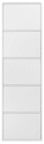 Bílý kovový botník Kave Home Ode 169 cm