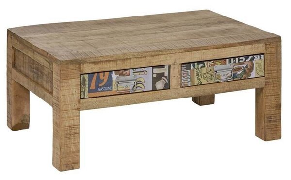 LOUNGE Konferenční stolek mango 90x60x40 vícebarevný lakovaný