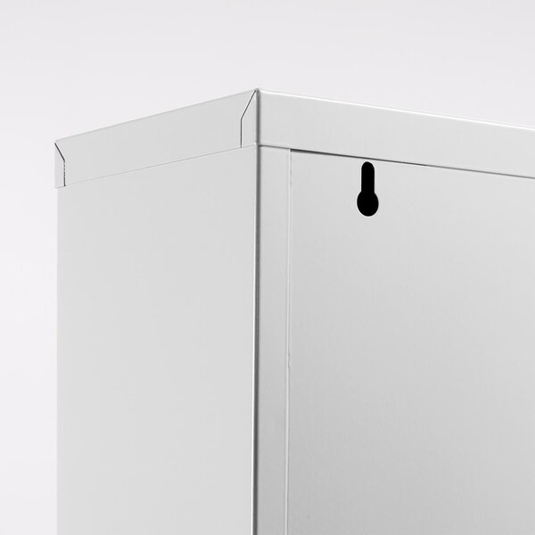 Bílý kovový botník Kave Home Ode 103 cm