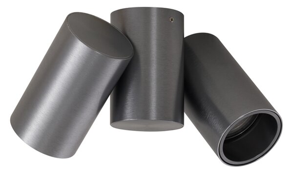 Designové zapuštěné bodové svítidlo antracitově šedé GU10 50 mm 2-světlo výklopné - Michael