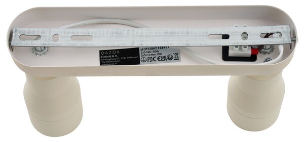 Zakulacené stropní bodové svítidlo béžové GU10 50 mm 2-světlo - Stanley