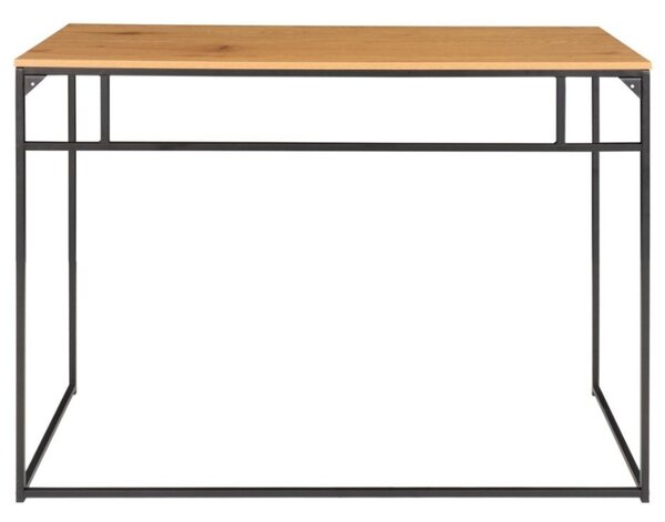 Nordic Living Dubový kovový pracovní stůl Winter 100 x 45 cm