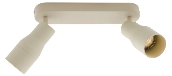 Zakulacené stropní bodové svítidlo béžové GU10 50 mm 2-světlo - Stanley