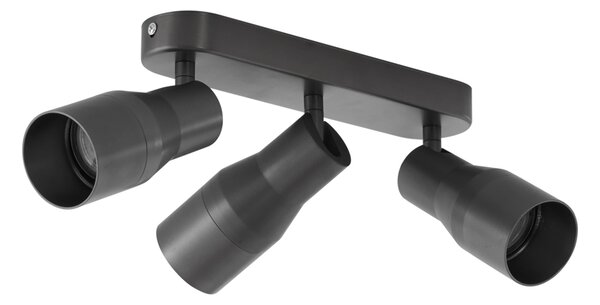 Zakulacené stropní bodové svítidlo antracitově šedé GU10 50 mm 3-světlo - Stanley