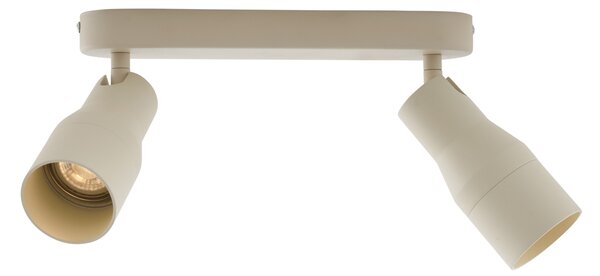 Zakulacené stropní bodové svítidlo béžové GU10 50 mm 2-světlo - Stanley