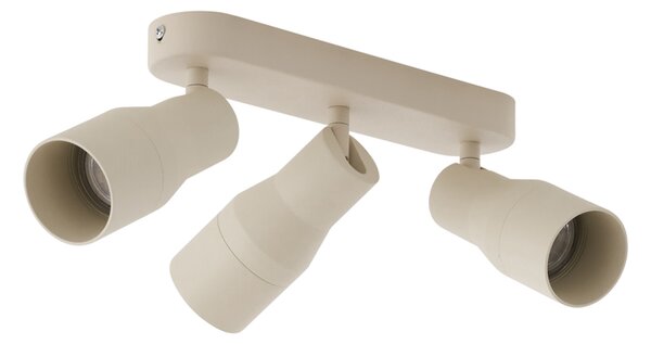 Zakulacené stropní bodové svítidlo béžové GU10 50 mm 3-světlo - Stanley